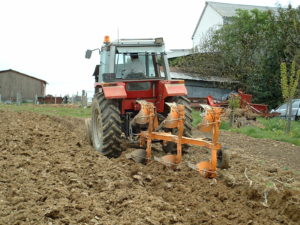 Labour avant semis du Haricot-Maïs du Béarn
